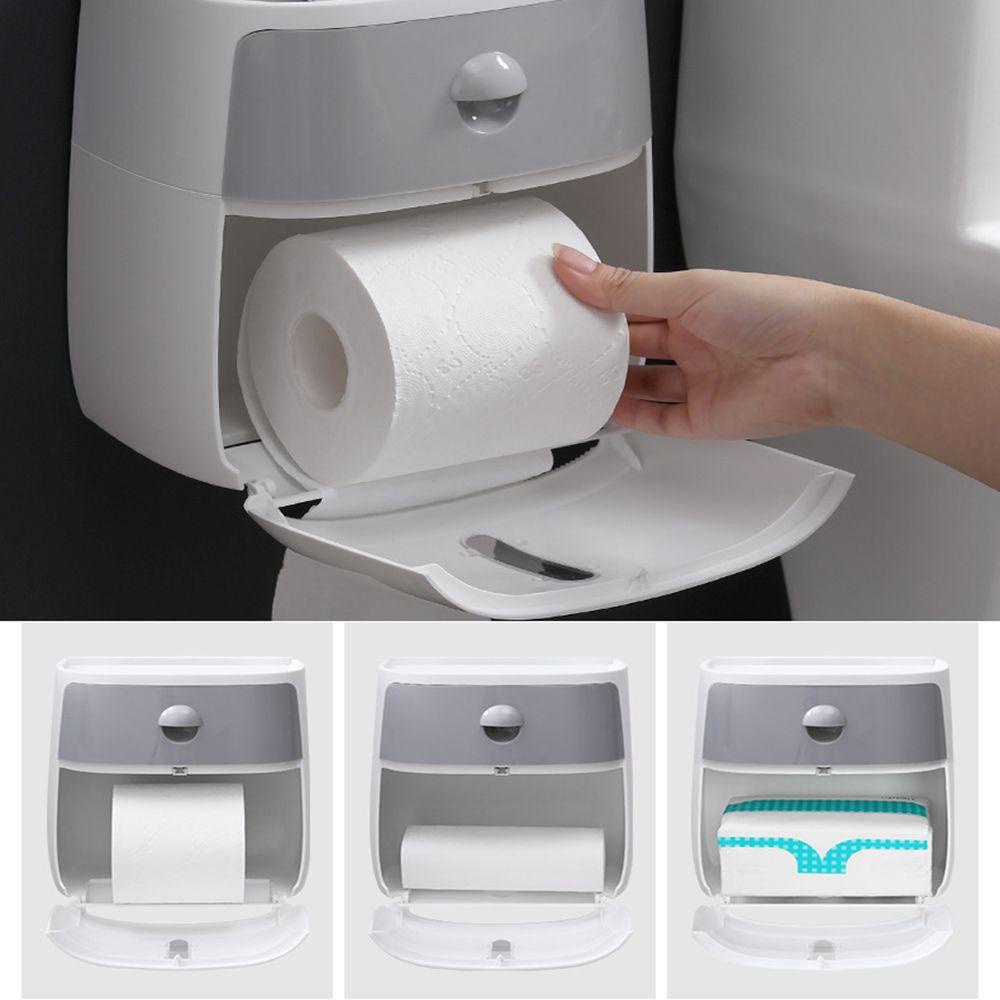 PINEVN Giá Đỡ Cuộn Giấy Vệ Sinh Gắn Tường Đa Năng Tiện Dụng