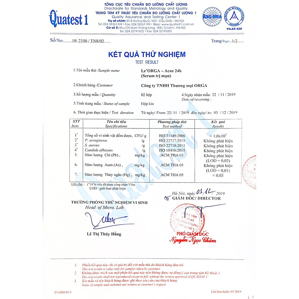 Serum Xẹp Mụn Le'Orga - Acne 24h Tinh Chất Ngừa Hết Mụn Cho Da Dầu, Nhạy Cảm  8ml | BigBuy360 - bigbuy360.vn