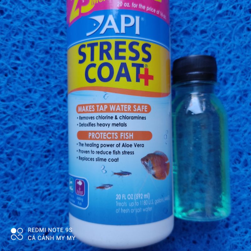 Dung dịch stress coat+ khử độc nước giảm stress cho cá 100ml đóng lẻ