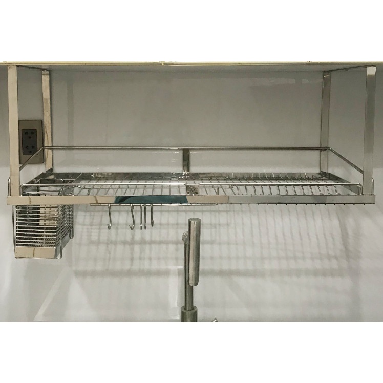 Rổ đựng chén bát treo đáy tủ - Kệ chén dĩa inox 304 KTTA