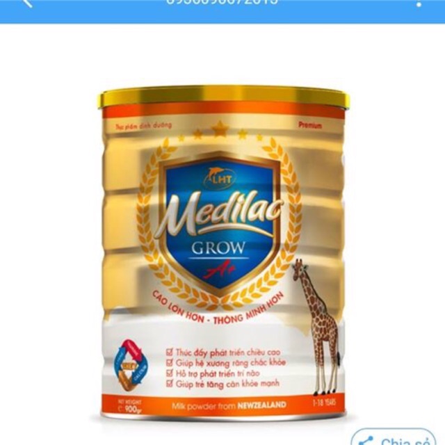 Sữa bột MEDILAC GROW A+ cho bé 900g