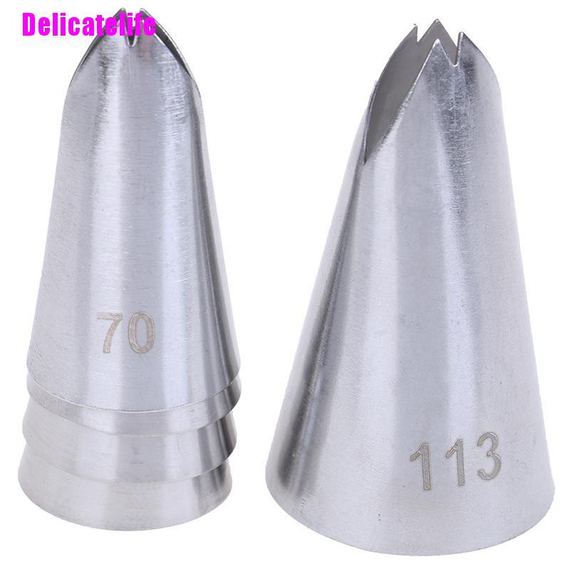 Bộ 5 Đuôi Bắt Bông Kem Trang Trí Bánh Bằng Thép Không Gỉ