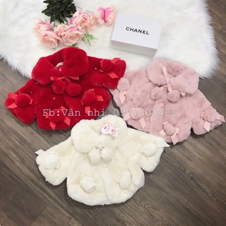 Áo choàng lông cho bé( ảnh thật shop chụp)