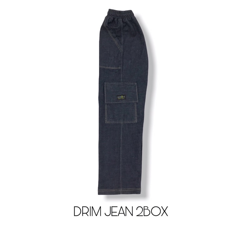 Quần Jean unisex Túi hộp ống rộng DRIM 2Box( design and made by Drimwe)