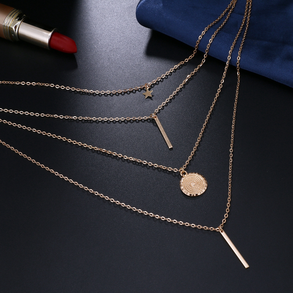 Vòng Cổ Nhiều Lớp Thời Trang Cá Tính Cho Nữ