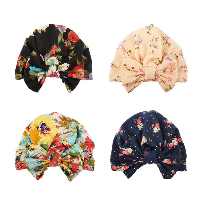 Mũ In Hoa Xinh Xắn Cho Bé