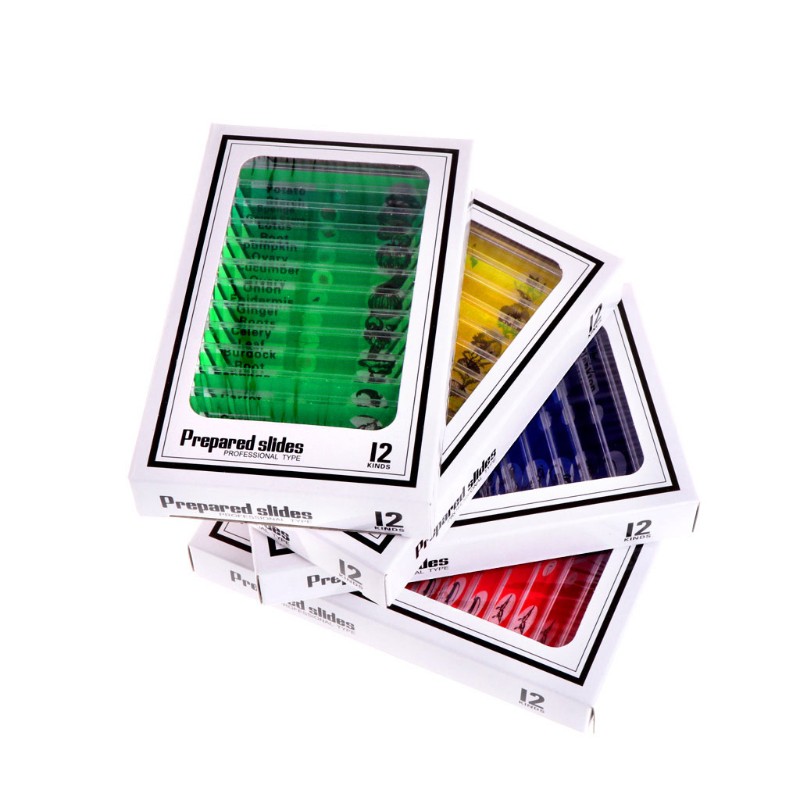 Set 48 tiêu bản mẫu thực vật và động vật cho kính hiển vi