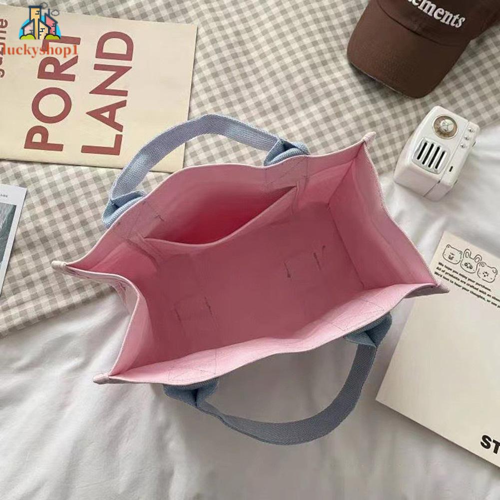 Túi Vải Canvas Đựng Cơm Trưa In Hình Starbucks Độc Đáo Chất Lượng Cao