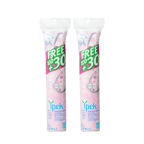 Combo 2 bông tẩy trang Ipek 130 miếng