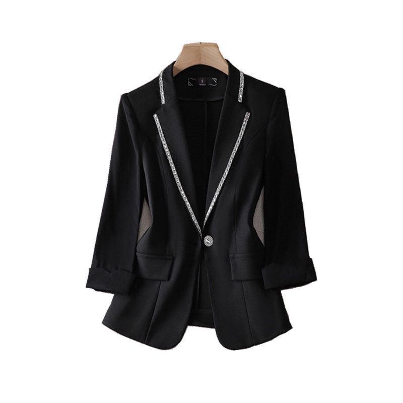 Áo Khoác Vest Mỏng Ba Phần Tư Cỡ Lớn 2022 Thời Trang Mùa Hè Cho Nữ
