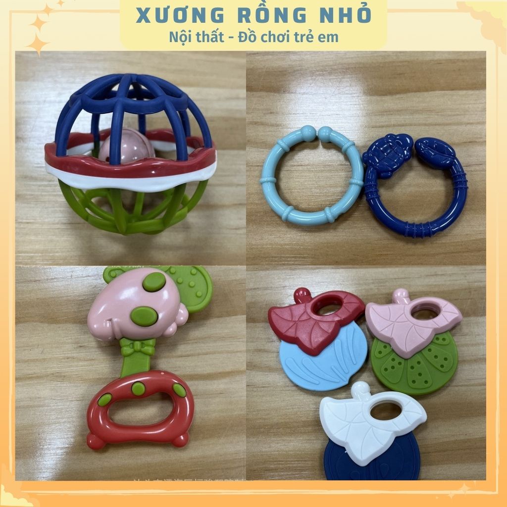 Bộ đồ chơi xúc xắc gặm nướu cho bé sơ sinh 12 món có hộp đựng Baby Conceit