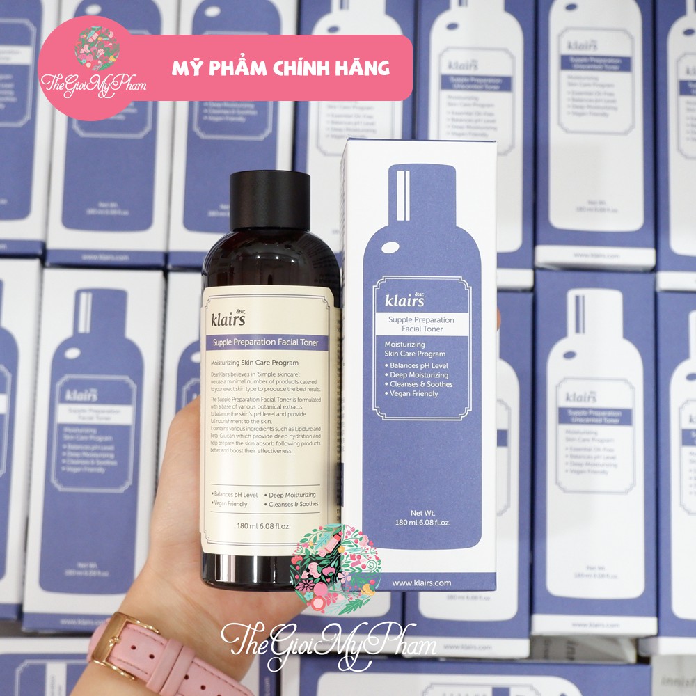 Nước Hoa Hồng Klairs Supple Preparation Toner 180ml [Mẫu Mới Có Mùi ] | BigBuy360 - bigbuy360.vn