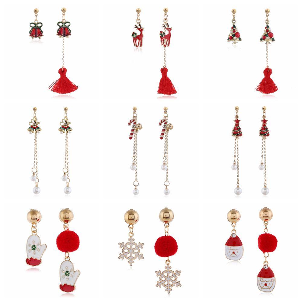 Đôi Khuyên Tai HìNh Đôi Vớ PhốI Chuông GiáNg Sinh ThờI Trang Cho Nữ