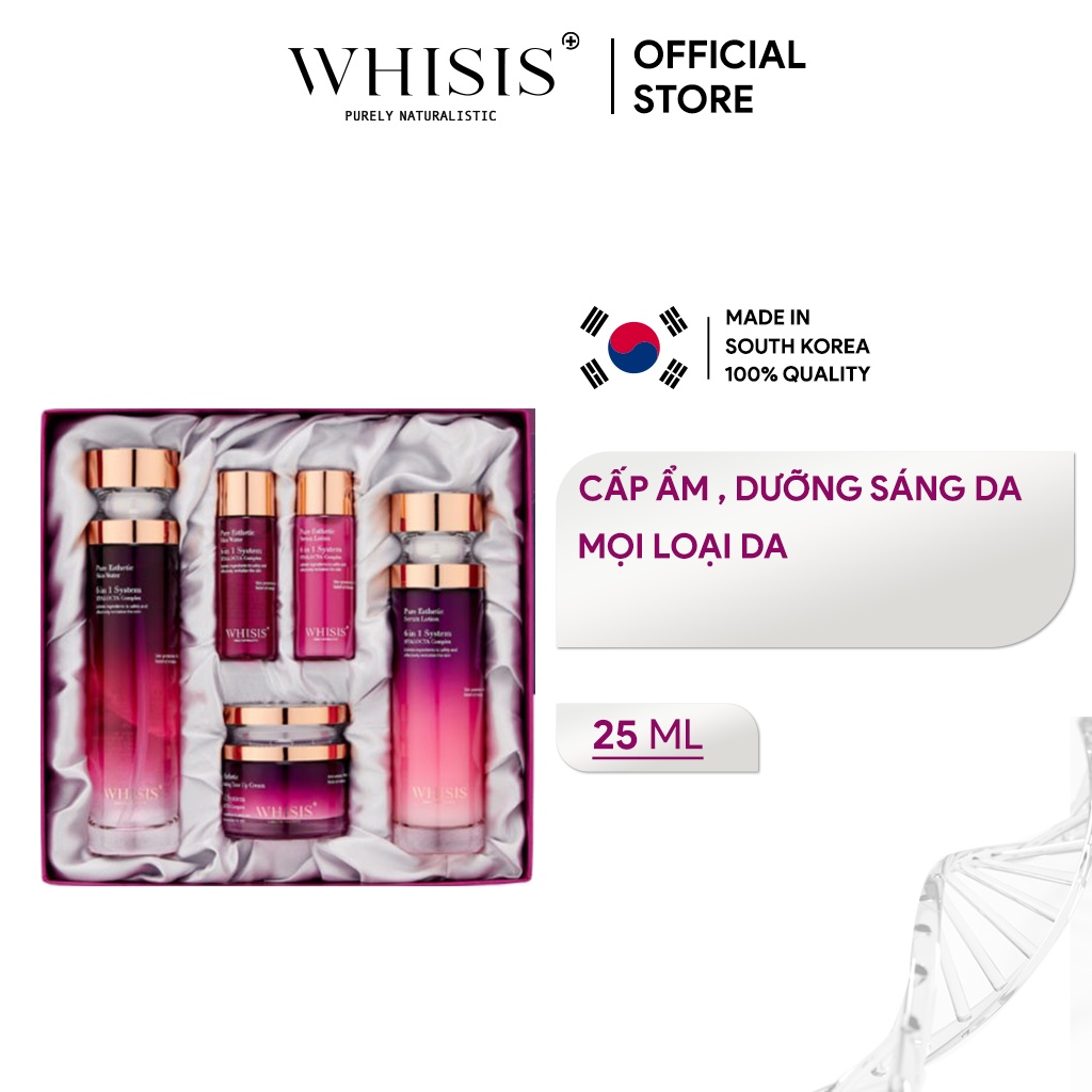 Bộ Chăm Sóc Da Chuyên Sâu WHISIS Pure Esthetic Skincare Set Giúp Cấp Ẩm Làm Dịu Dưỡng Sáng Da