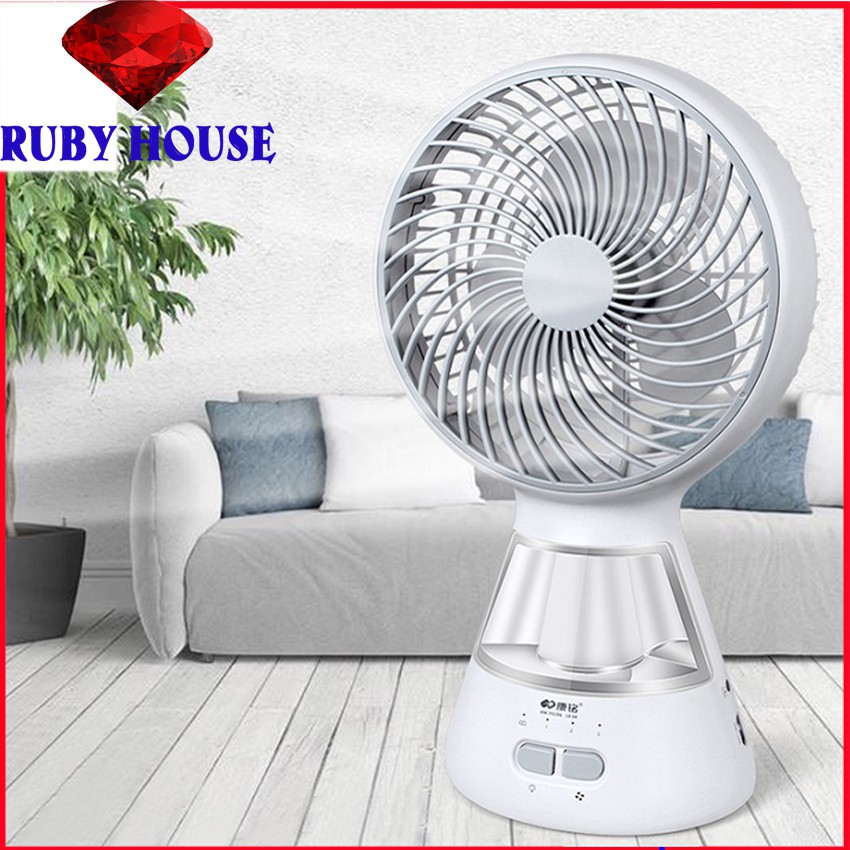 Quạt Tích Điện Ông Tây F0296 Cao Cấp, Có đèn siêu sáng, tích điện từ 4-6 tiếng, quạt tích điện mẫu mới 2021 | BigBuy360 - bigbuy360.vn