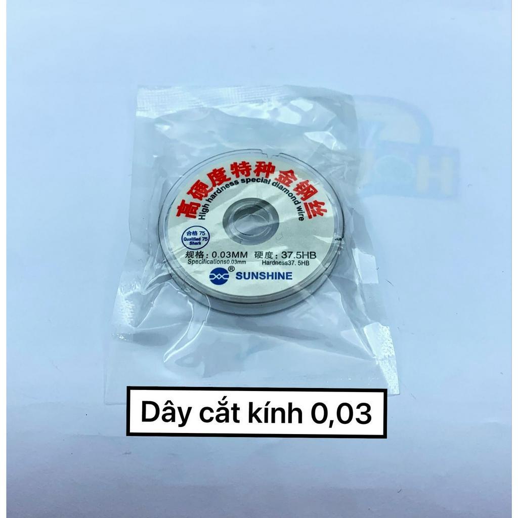 Dây cắt kính, tách kính 0.03mm/ 0.04mm/ 0.05mm/ 0.06mm/ 0.08mm chuyên dụng cho màn hình điện thoại
