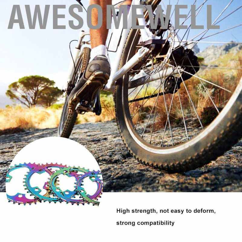 Awesomewell Aluminum Alloy 32T/34T/36T/38T Single Speed Bike Crank Ring Chain Wheel Disc