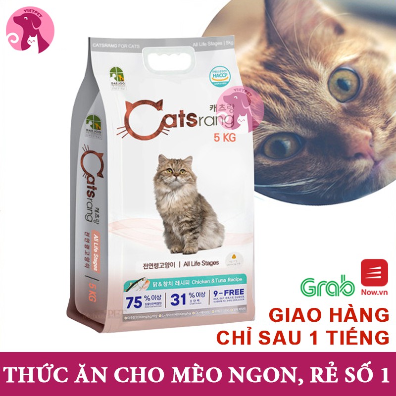 🧧[SALE LỚN] 🧧 [Giá hủy diệt] Thức ăn khô cho mèo Catsrang - Hàn Quốc - Túi nguyên 5 kg