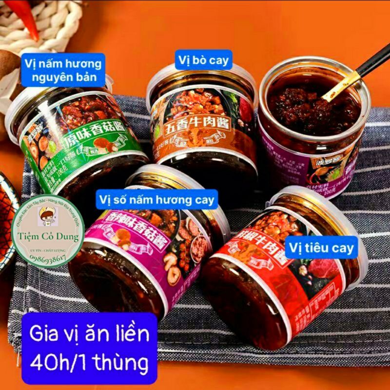 Gia vị trộn cơm thần thánh,sốt bò trộn cơm ăn liền trung quốc