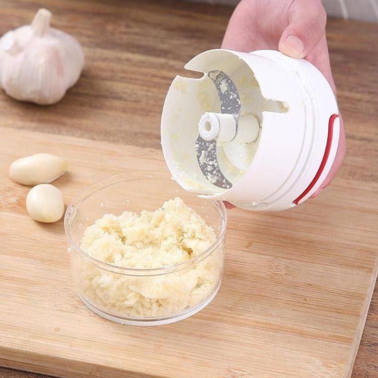 Dụng cụ xay tỏi ớt bằng tay Mini Food Chopper La'Home Tiện Dụng, Máy xay nhuyễn tỏi ớt hành gia vị cầm tay