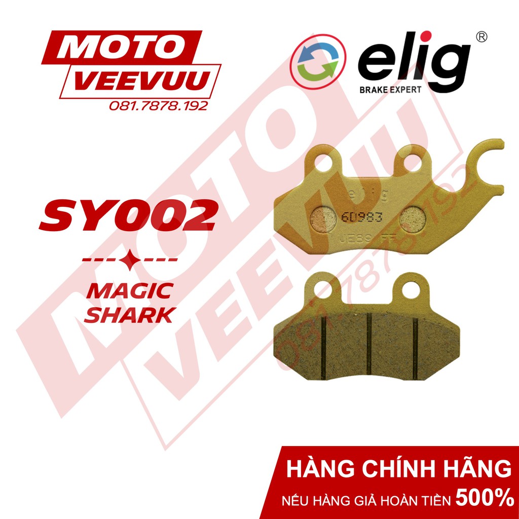 Bố thắng dĩa, má phanh dĩa Elig SY002 Dùng cho Magic, Shark