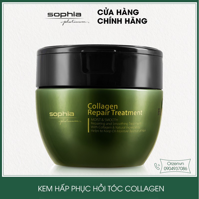 KEM HẤP COLLAGEN PHỤC HỒI TÓC HƯ TỔN Sophia Paltinum Hàn Quốc