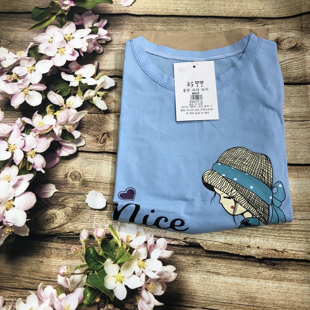 Áo bầu mùa hè NICE DAY-áo bầu dáng suông phối ren thời trang A21