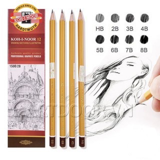 BÚT CHÌ TIỆP KOH I NOOR CHÍNH HÃNG NHẬP KHẨU 2B, 3B, 4B,5B,6B