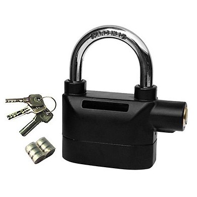 Ổ Khóa Chống Trộm Cao Cấp Alarm Lock Có Còi Báo Động màu đen