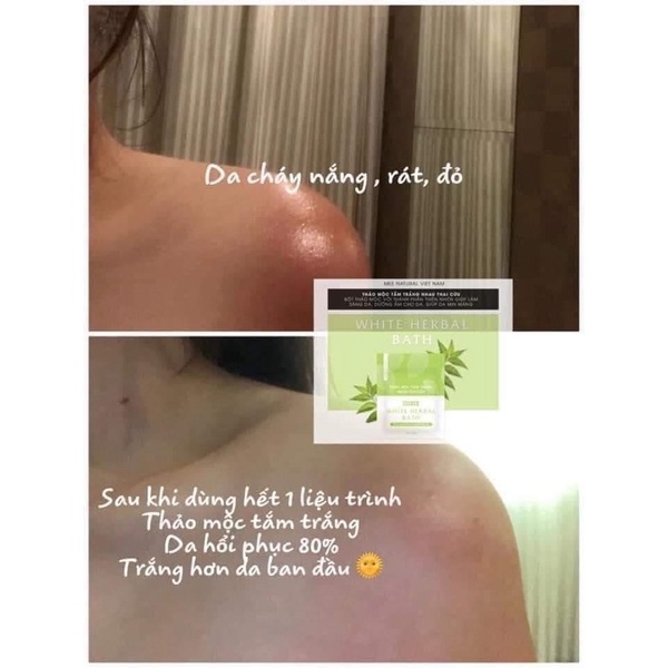 Thảo mộc tắm trắng nhau thài cừu, dưỡng trắng da body 180g