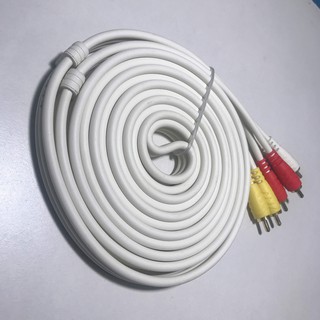 Cáp loa av 4 đầu bông sen rca thương hiệu jsj dây cáp dài 1,8m, 3m, 5m, 10m