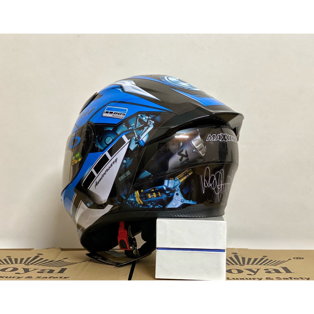 MŨ BẢO HIỂM FULLFACE M138B 1 KÍNH ĐEN BÓNG LÊN TEM XANH GP CỰC ĐẸP, BH 12 THÁNG, MUA 1 mũ  TẶNG 1 quà