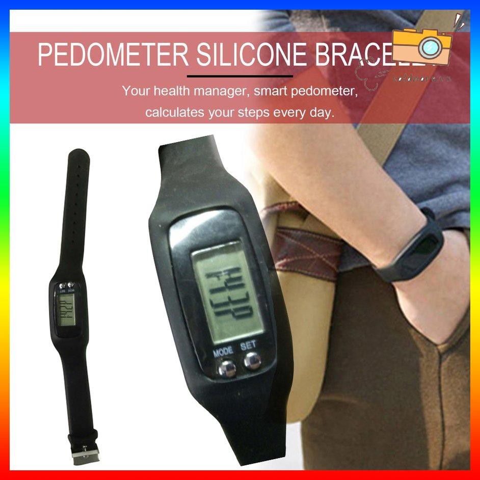 Đồng Hồ Đếm Bước Chân Thể Thao Chất Liệu Silicon
