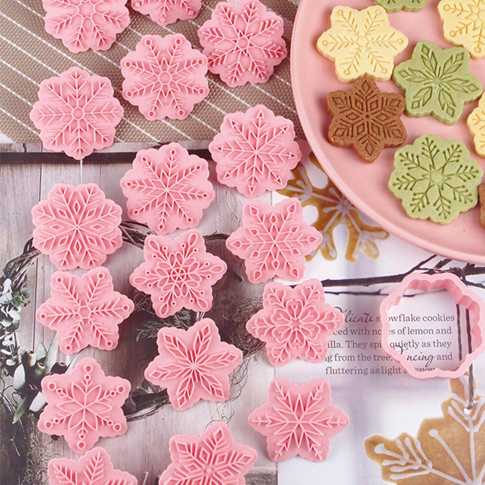 Bộ 9 Khuôn Cắt Bánh Quy Hình Hoa Tuyết 3D