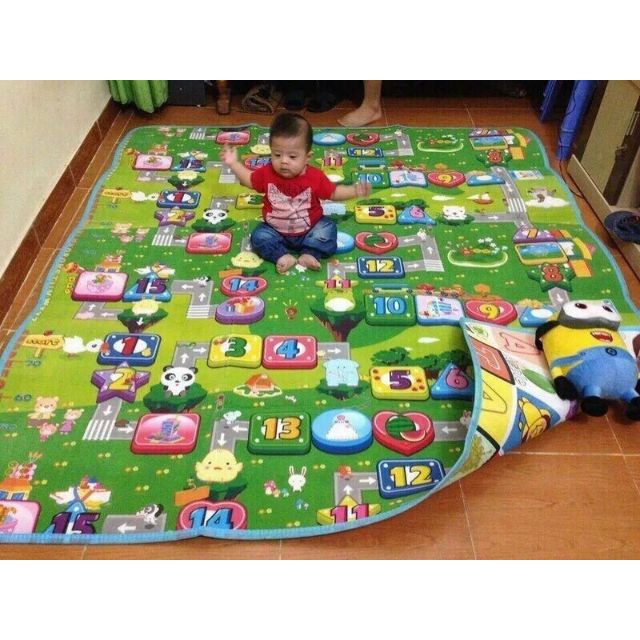 [FREESHIP] Thảm Maboshi cho bé 1m8 x 2m 2 mặt cao cấp