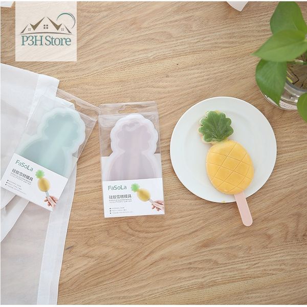 Khuôn làm kem Silicone loại lớn có nắp đậy Fasola RY-265