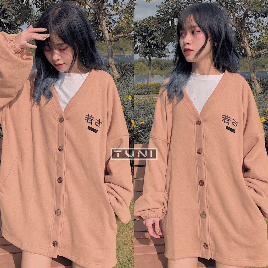 Áo khoác nỉ cardigan CUBE ulzzang (ẢNH THẬT) | BigBuy360 - bigbuy360.vn