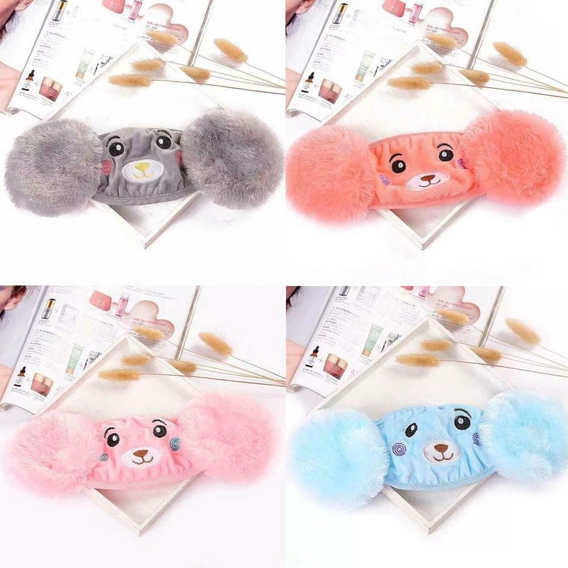 Khẩu trang có bịt tai giữ ấm hình gấu hoạt hình dễ thương cho bé