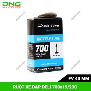 Ruột xe đạp Deli 700c nhiều kích thước (van AV FV)