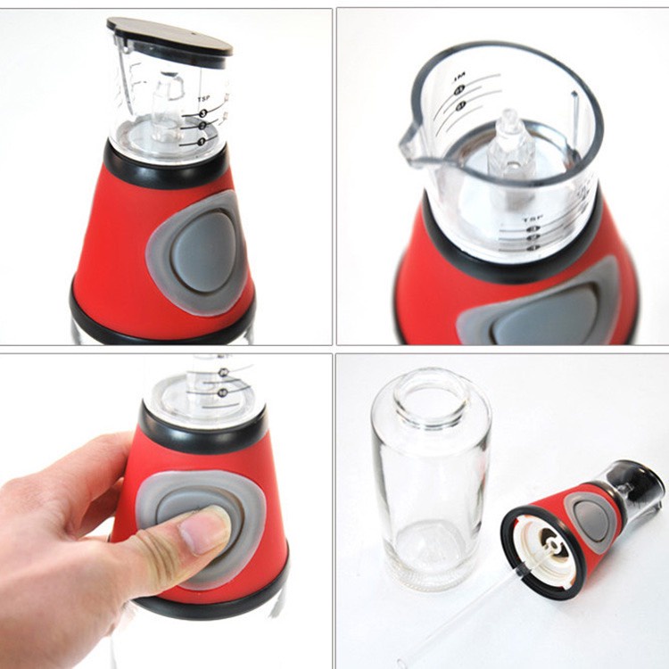 Chai, lọ, bình thuỷ tinh đựng dầu ăn 500ml tiện lợi