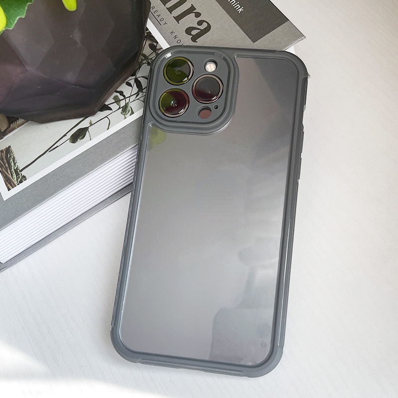 Ốp Điện Thoại Dẻo Trong Suốt Chống Sốc Sang Trọng Cho iPhone 14 13 Pro MAX 12 11 Pro MAX