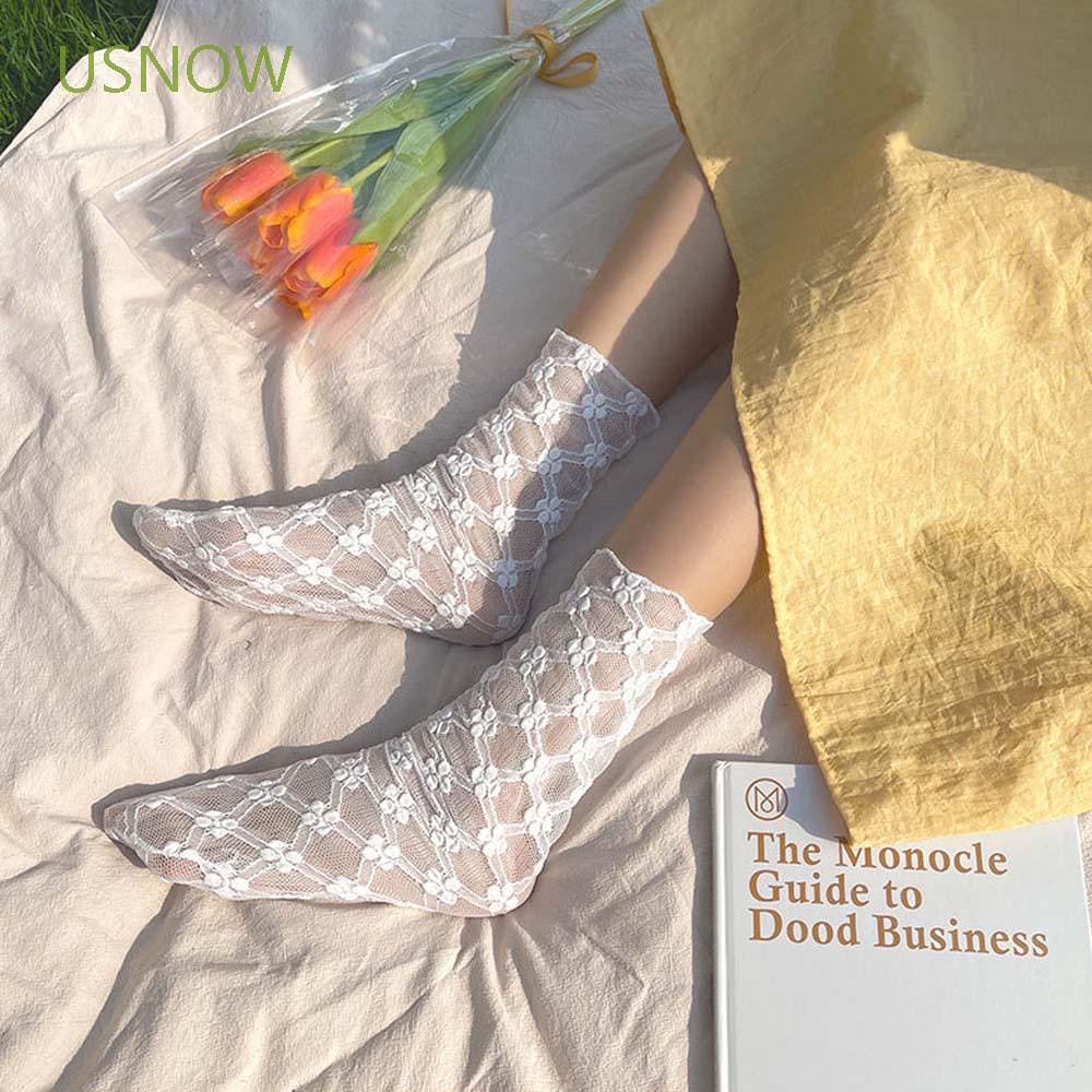 Đôi Vớ Lưới Thoáng Khí Họa Tiết Hoa Dễ Thương Bắt Mắt Sành Điệu