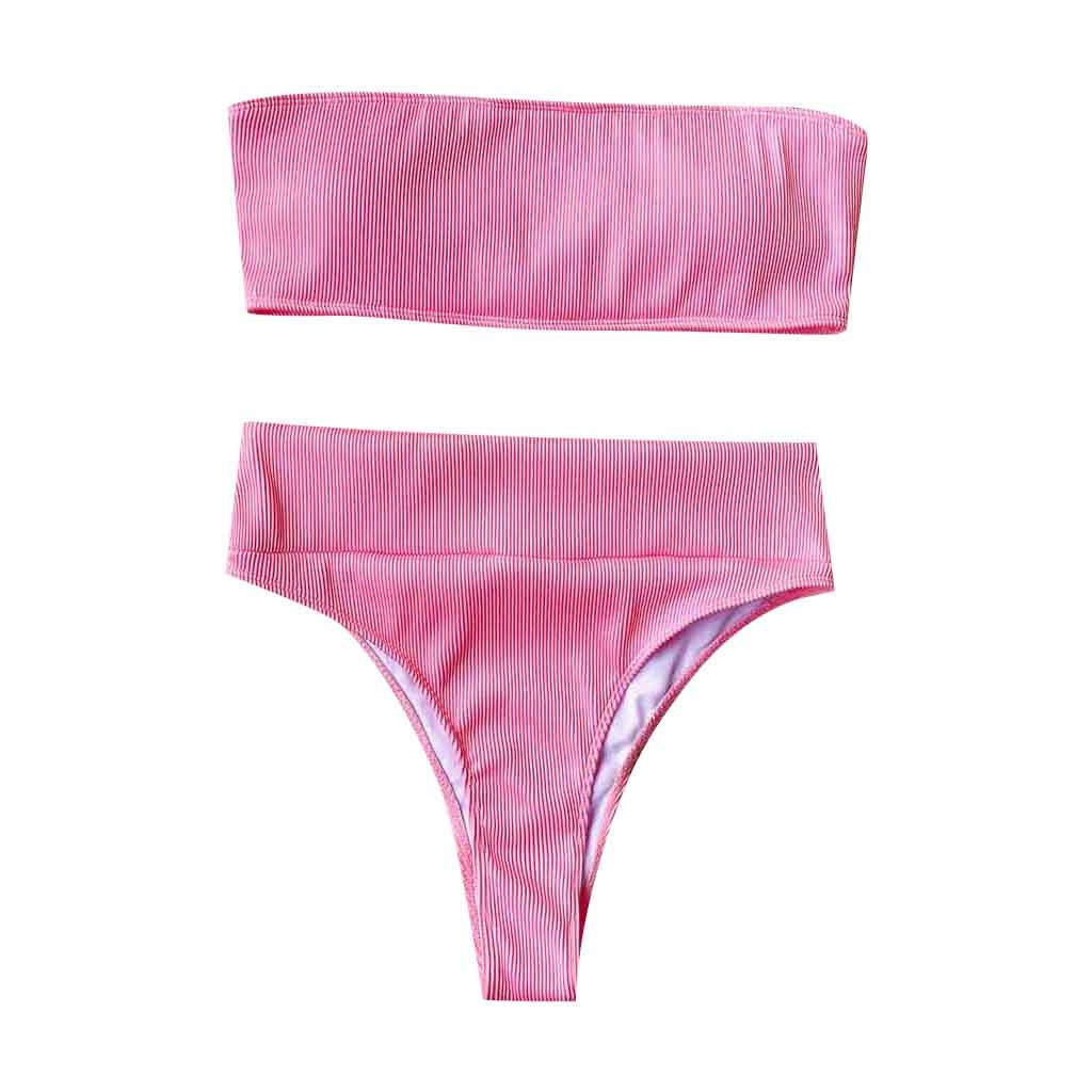 Bộ đồ bơi hai mảnh có đệm nâng ngực màu trơn gợi cảm dành cho bạn nữ | BigBuy360 - bigbuy360.vn