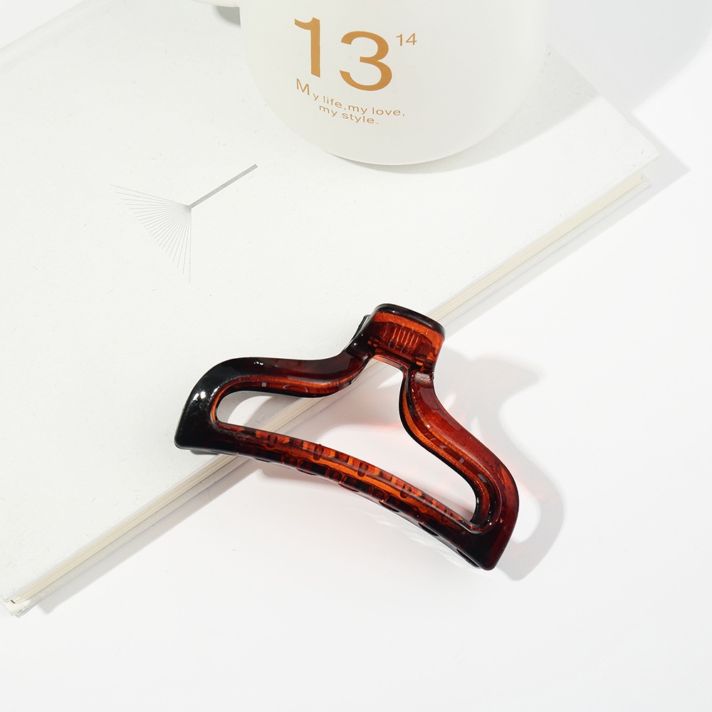 Kẹp tóc Haimeikang bằng nhựa trong suốt phong cách Hàn Quốc giản dị