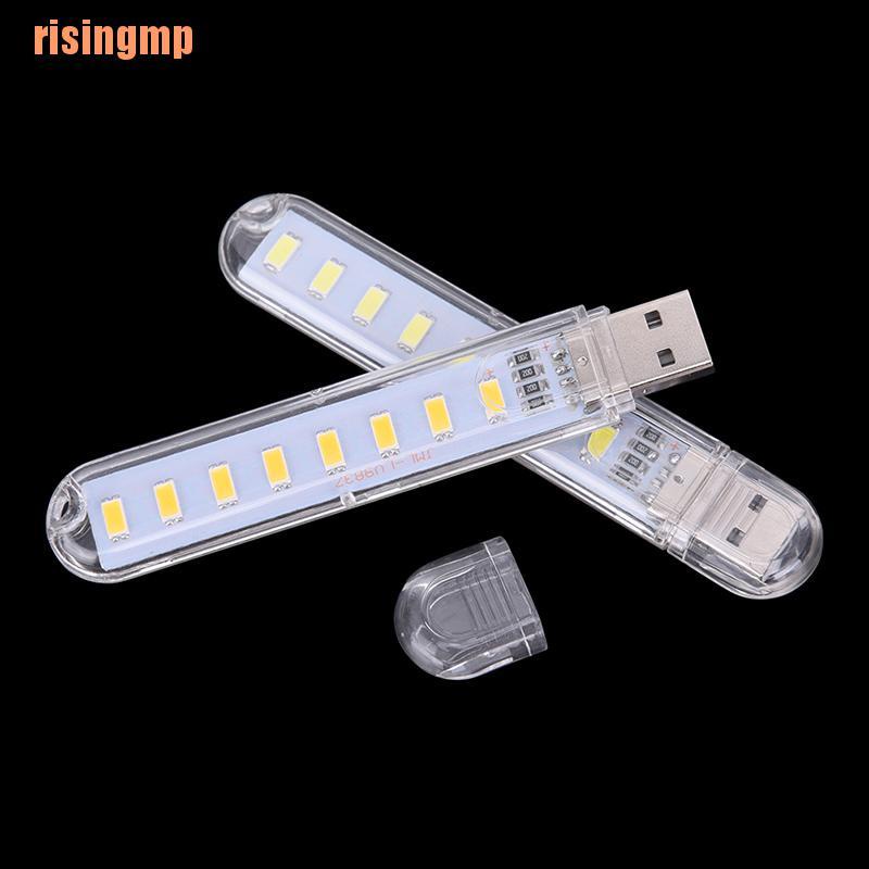 Đèn Led 8 Bóng Mini Risingmp & X 5v Gắn Cổng Usb Tiện Lợi