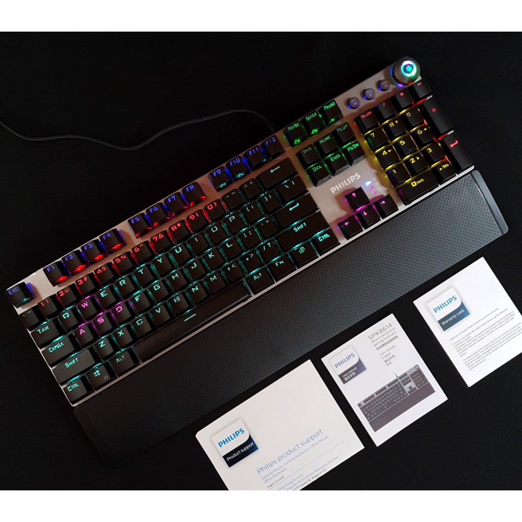 [Mã ELMSHX hoàn 8% xu đơn 500K] Phím cơ chuyên game Philips 8614 có dây bấm rất đã chính hãng phân phối | BigBuy360 - bigbuy360.vn