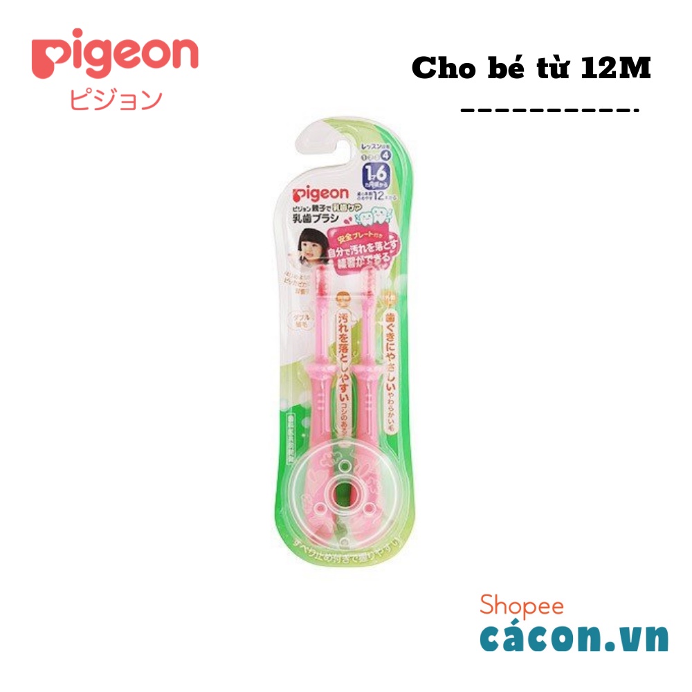 Bàn chải đánh răng Pigeon Nội địa Nhật cho bé từ 0-12M+