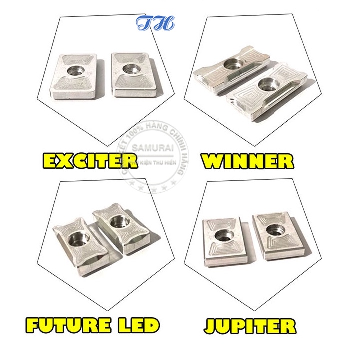 Nắp tăng sên âm Winner, Exciter, Jupiter,  Future Led, Wave 125i, Future 125 2012 2020 nhôm CNC cao cấp