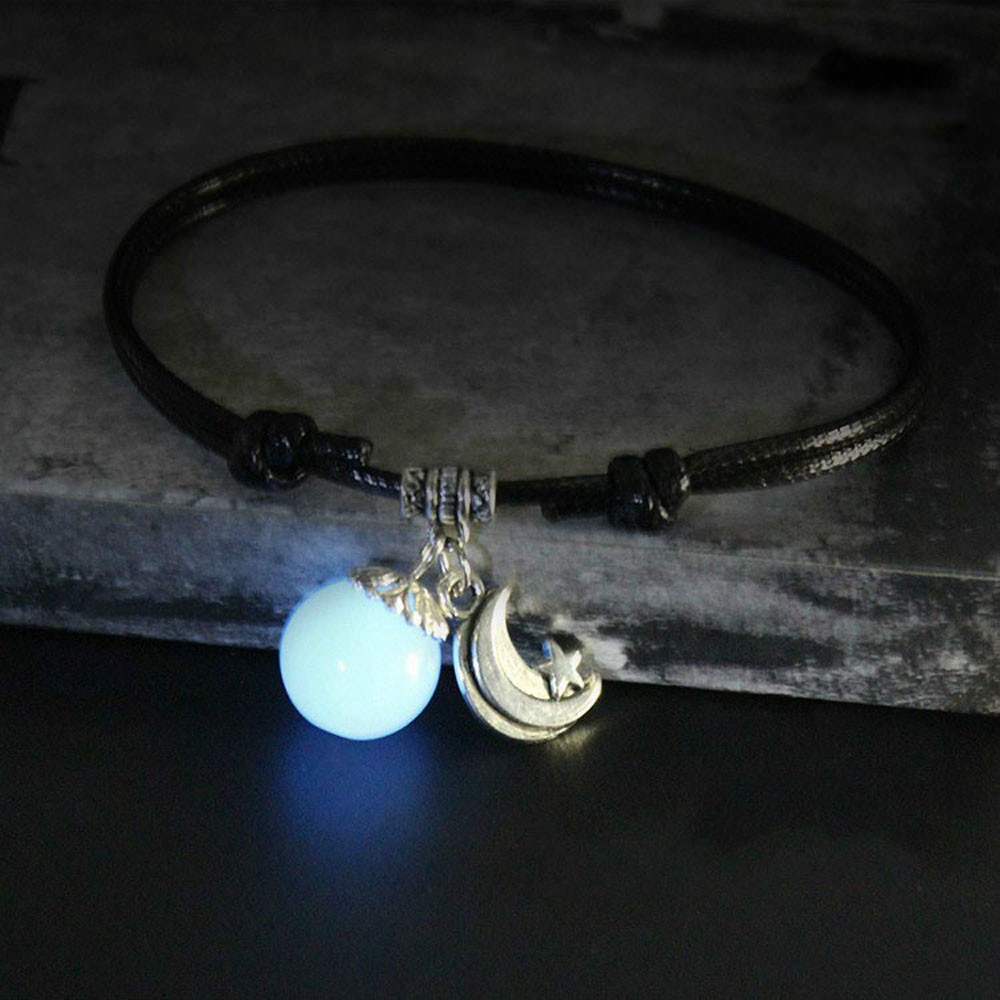 Lắc chân đính đá dạ quang phong cách retro nữ tính | BigBuy360 - bigbuy360.vn