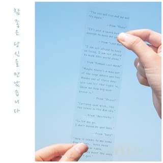 Masking Tape Chữ -Tấm Sticker nền trong suốt chữ đen